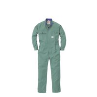 丸鬼商店 長袖ツナギ ライトグリーン 3L RO750-62-3L 1枚（直送品）