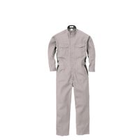 丸鬼商店 綿長袖ツナギ ライトグレー L 211-71-L 1枚（直送品）