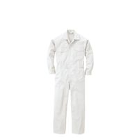 丸鬼商店 綿長袖ツナギ ホワイト B3L SSG01-00-B3L 1枚（直送品）
