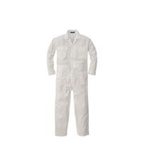 丸鬼商店 綿長袖ツナギ ホワイト B3L K112-00-B3L 1枚（直送品）