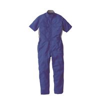 丸鬼商店 JIS T8118帯電防止半袖ツナギ ブルー BLL AE391-04-BLL 1枚（直送品）