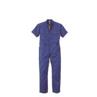丸鬼商店 半袖ツナギ ブルー B4L EK181-04-B4L 1枚（直送品）