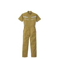 丸鬼商店 半袖ツナギ マスタード L PS103-52-L 1枚（直送品）