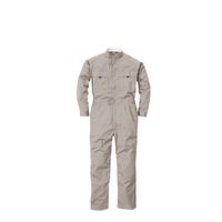 丸鬼商店 夏長袖ツナギ ライトグレー 4L PS109-71-4L 1枚（直送品）