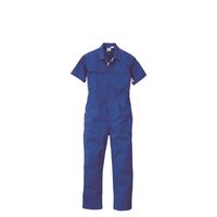 丸鬼商店 半袖ツナギ ブルー/ホワイト(メッシュ部) LL S03-04-LL 1枚（直送品）