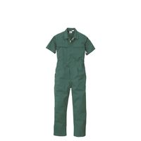 丸鬼商店 半袖ツナギ グリーン/ホワイト(メッシュ部) 4L S03-06-4L 1枚（直送品）