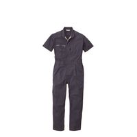 丸鬼商店 半袖ツナギ ネイビー 3L PS121EK-40-3L 1枚（直送品）