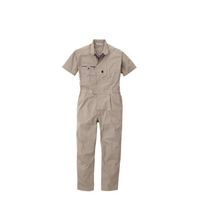 丸鬼商店 半袖ツナギ ライトグレー L PS121EK-71-L 1枚（直送品）