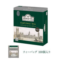 【紅茶ティーバッグ】AHMAD TEA (アーマッドティー）アールグレイ 1箱（100バッグ入）【大容量 個包装】
