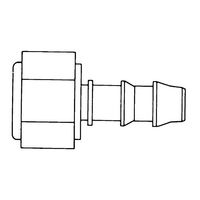 Connection Adapter 1/4in. NPTF to I.D. hose Nylon XX6700118 1SET（直送品）