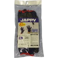 JAPPY 作業用手袋 JPSー178Bー3PーL 3ソウイリ 1袋3双入り JPS-178B-3P-L 1セット(12双:3双×4袋)（直送品）