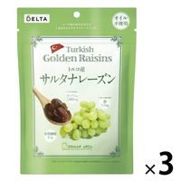 デルタインターナショナル トルコ産サルタナレーズン 1セット(3袋入)