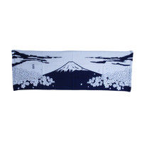 ケイワーク 和風ガーゼロングタオル No.15 富士山 TW120-NO15（取寄品）