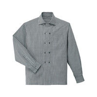 男女兼用シャツ（長袖） S 白×黒 BL-241-B5 1着 サーヴォ（旧サンペックスイスト）（直送品）
