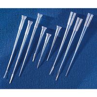 ゲルローディングピペットチップ1~200μl半透明 平型 非滅菌 ラック付 先端部厚み0.4mm 4854 1ケース(400個)（直送品）