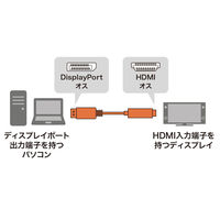 サンワサプライ DisplayPort-HDMI 変換アダプタ