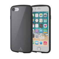 エレコム iPhone8/TOUGH SLIM LITE/ブラック PM-A17MTSLBK 1個（直送品）