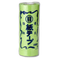 シモジマ 紙テープ マルヒ 黄緑 001530107 1セット（10巻入×30袋）（直送品）
