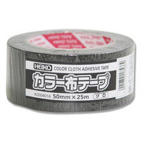 ヘイコーカラー布テープ 50×25 黒 002004016 1セット（1パック×30パック）（直送品）