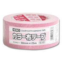 ヘイコーカラー布テープ 50×25 ピンク 002004017 1セット（1パック×30パック）（直送品）