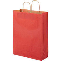 【ケース販売】HEIKO 紙袋 25チャームバッグ 2才 未晒 赤C 003201403 1ケース(50枚入×4袋 合計200枚)（直送品）