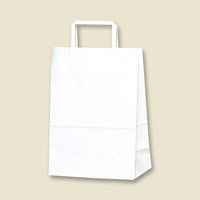【ケース販売】HEIKO 紙袋 25チャームバッグ 平手 S1 白無地 003262900 1ケース(50枚×6袋 合計300枚)（直送品）