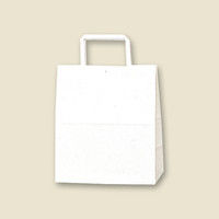 【ケース販売】HEIKO 紙袋 25チャームバッグ 平手 S2 白無地 003263600 1ケース(50枚×6袋 合計300枚)（直送品）