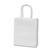 【ケース販売】HEIKO 紙袋 25チャームバッグ 20-1 晒白無地 003265000 1ケース(50枚×6袋 合計300枚)（直送品）