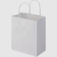 【ケース販売】HEIKO 紙袋 25チャームバッグ 21-12 晒白無地 003266000 1ケース(50枚×6袋 計300枚)（直送品）