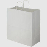 【ケース販売】HEIKO 紙袋 25チャームバッグ 34-2 晒白無地 003279102 1ケース(50枚×4袋 合計200枚)（直送品）
