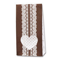 ヘイコー 窓付袋 SS ドットレースBR 004081001 1セット（50枚入×40束）（直送品）