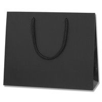 【ケース販売】HEIKO 紙袋 ブライトバッグ 32-11 黒(MT) 006137975 1ケース(10枚×15袋 計150枚)（直送品）