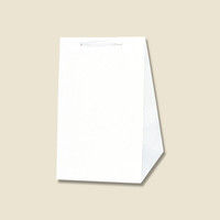 【ケース販売】HEIKO 紙袋 広口チャームバッグ L-2 白無地 006442201 1ケース(10枚入×10袋 合計100枚)（直送品）