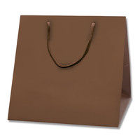 【ケース販売】HEIKO 紙袋 ブライトバッグ C0 チョコブラウン(MT) 006459404 1ケース(10枚×5 計50枚)（直送品）