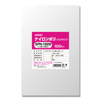 シモジマ ナイロンポリ SPN 18-28 006655471 1セット（100枚入×24束）（直送品）