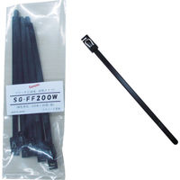 サトーゴーセー SG フリータイ (耐候・耐熱タイプ) 黒色 7.8×200mm SG-FF200W 1袋(100本) 855-8849（直送品）