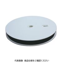 ユタカメイク 平ベルトアクリルカラー 25mm×25m ブラック PAD-312 1巻 829-1173（直送品）