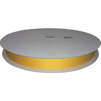 ユタカメイク 平ベルトアクリルカラー 25mm×25m イエロー PAD-302 1巻 837-1245（直送品）