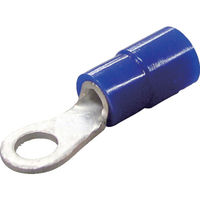 ニチフ 環境配慮形絶縁被覆付丸形端子R形(100個入)より線1.04~2.63外寸8mmスタッド径4.3mm TMEX 2-4M-BLU（直送品）