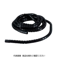 トラスコ中山 TRUSCO 電線保護材 スリットチューブ 5m 結束径35 黒 TKL32PEBK 1巻 855-4866（直送品）
