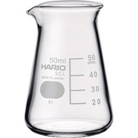 HARIO コニカルビーカー 目安目盛付 50ml CB-50-SCI 1個 855-7575（直送品）