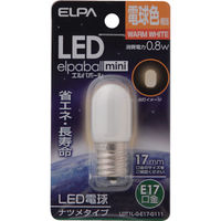 朝日電器 ELPA LEDナツメ形E17 LDT1L-G-E17-G111 1個 828-9970（直送品）