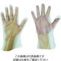 東京パック 使い捨て手袋 SーHYBRIDグローブ五本絞りM 半透明 HG-M 1箱(200枚) 836-3610