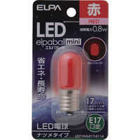 朝日電器 ELPA LEDナツメ形E17 LDT1R-G-E17-G114 1個 828-9974（直送品）