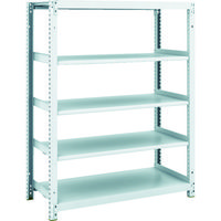 トラスコ中山 TRUSCO スチールラック M1型抗菌塗装ボルトレス軽量棚900X420XH1200 5段 M1-4345 1台(1個)（直送品）