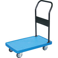 トラスコ中山 TRUSCO MKP樹脂製台車 固定式 716X436 ブルー MKP-158-B 1台 855-5509（直送品）