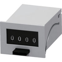 ライン精機 電磁カウンター(リセットツキ)4桁 MCF-4X AC100V 1個 828-9744（直送品）