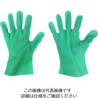東京パック エンボス手袋五本絞りエコノミー化粧箱M グリーン GEK-M 1箱（200枚） 836-3601（直送品）