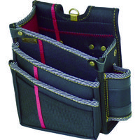 基陽 KH 進化ウエストバッグ3段 黒/緋 左 HSA17K 1個 836-1771（直送品）