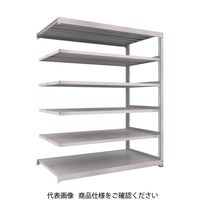 TRUSCO スチールラック M3型中量棚 1800×1121×H2100 6段 連結 ネオグレー M3-76126B NG（直送品）